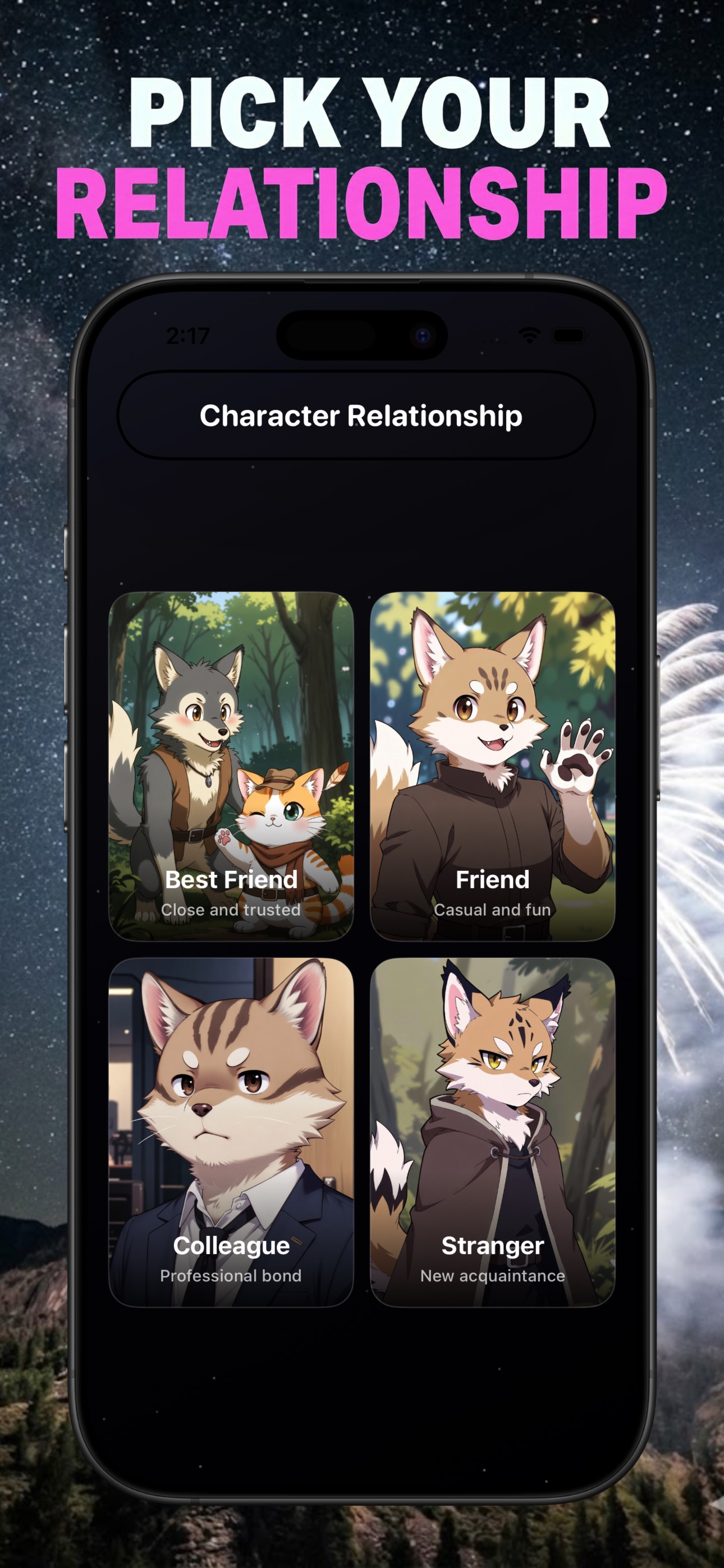 Interactive storytelling session in Roleplay AI Chat